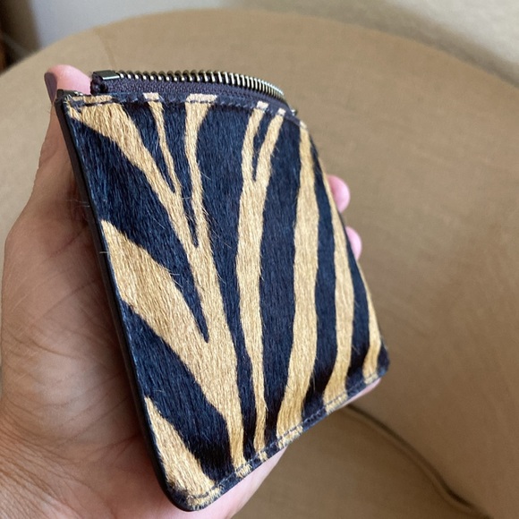 Madewell Brown Calf Hair Zip Wallet - Picture 5 of 5